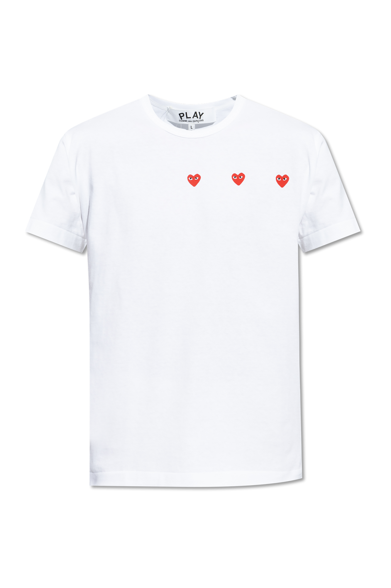 shirt with logo Comme des Garcons Play BaradulinShops Australia White T Only Play T shirt de sport ample a manches courtes Noir